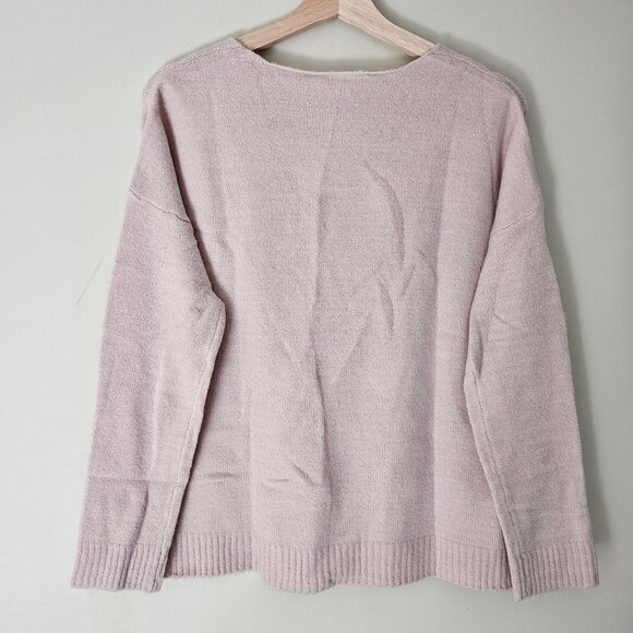 Seven Sisters V-neck Mossy Yarn Sweater - 2018 - Blush - Sz S - NWT - Picture 2 of 10